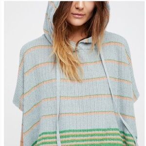 FREE PEOPLE HOODIE PONCHO